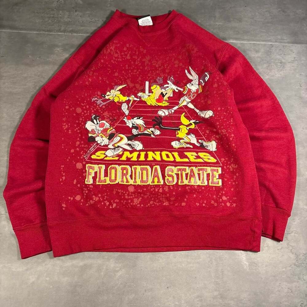 Vintage 90s Signal Sports Florida State Seminoles Looney Tunes Sweatshirt